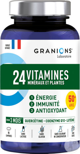 Granions 24 Vitamine 3 Monate Multivitamine Und Mineralien Senior Energie + Immunität 90 Tabletten