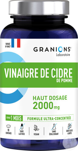 Granions Apfelessig Apfel 2000mg Natürliches Probiotikum 90 Tabletten