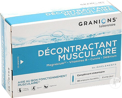Granions Entspannungsmittel Für Die Muskeln Nahrungsergänzungsmittel 30 Ampullen