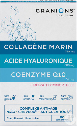 Granions Anti-Aging-Komplex Kollagen Hyaluronsäure Und Coenzym Q10 60 Tabletten