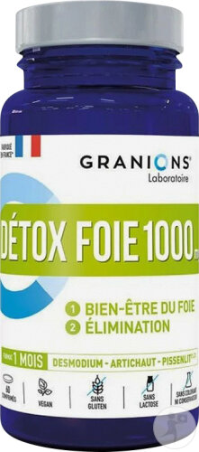 Granions Détox Foie 1000mg Verdauungskomfort 60 Tabletten