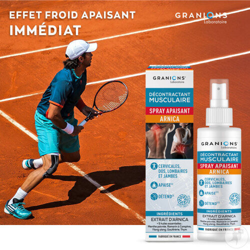 Granions Muskelentspannendes Spray Beruhigend Mit Arnika Menthol/Ylang-Ylang/Wintergrün 100ml-5