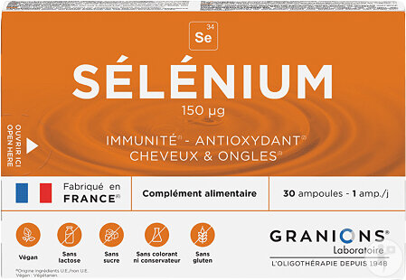 Granions Selen 150µg 30 Ampullen