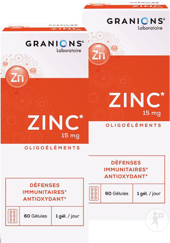 Granions Zink 15mg 2x60 Kapseln