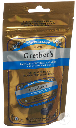 Grethers Schwarze Johannisbeere Pastillen Beutel 110g