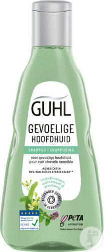 Guhl Kopfhaut Sensitiv Mildes Shampoo Lindenblüte-Wasserminze-Panthenol Flasche 250ml