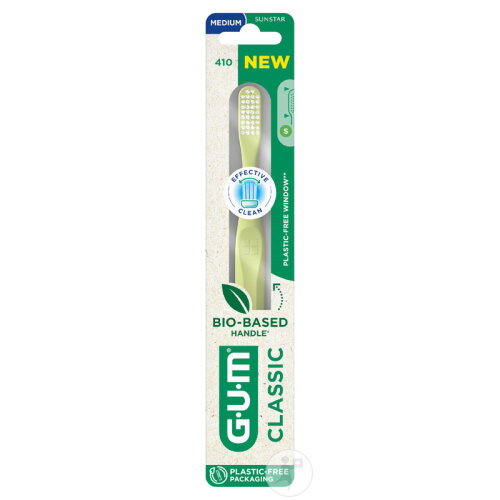 Gum Classic Zahnbürste Medium Biobasierter Griff 1 Stück-2