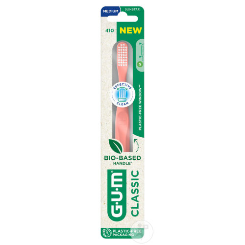 Gum Classic Zahnbürste Medium Biobasierter Griff 1 Stück-3