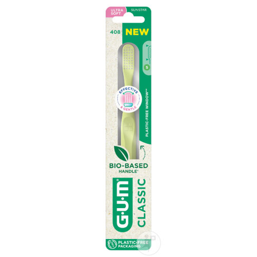 Gum Classic Zahnbürste Ultra-Soft Biobasierter Griff 1 Stück-2