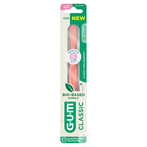 Gum Classic Zahnbürste Ultra-Soft Biobasierter Griff 1 Stück-3