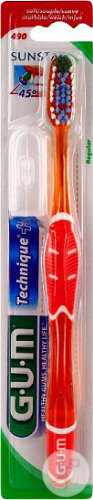 GUM Technique+ 490 Weiche Normale Zahnbürste 1 Stück