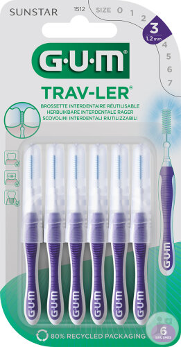 Gum Trav-Ler Interdentalbürste 1,2mm 6 Stück (1512)