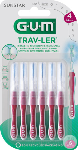 Gum Trav-Ler Interdentalbürste 1,4mm 6 Stück (1612)