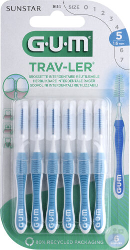 Gum Trav-Ler Interdentalbürste 1,6mm 6 Stück (1614)