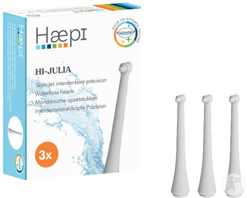 Haepi HI-Julia Interdentalstrahl-Aufsätze Ersatz 3 Stück