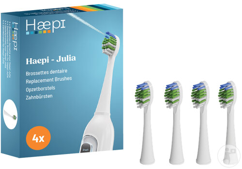 Haepi HI-Julia Zahnbürstenaufsätze Ersatz 4 Stück