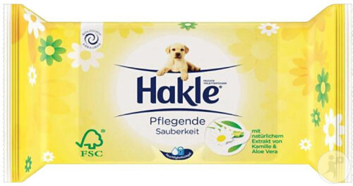Hakle Pflegende Sauberkeit Feuchtes Toilettenpapier Kamille Und Aloe Vera Refill 42 Stück