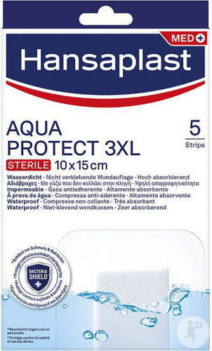 Hansaplast Aquaprotect 3XL 10x15cm Stérile 5 Stück