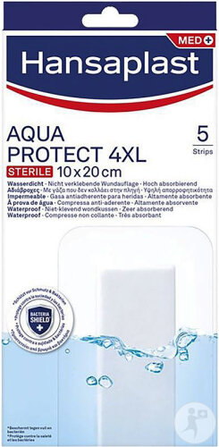 Hansaplast Aquaprotect 4XL 10x20cm 5 Streifen