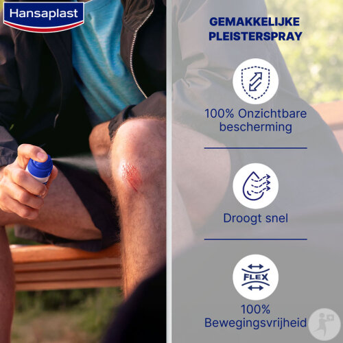 Hansaplast Second Skin Protection Spray Pflaster Für Wunden 40ml-2