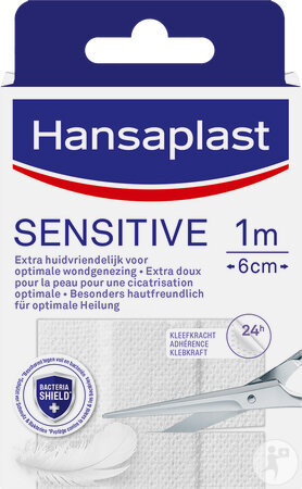 Hansaplast Sensitiv 1m x 6cm 1 Stück