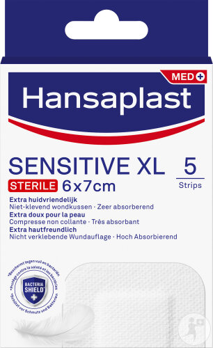 Hansaplast Sensitive XL Steril 6x7cm Strips 5