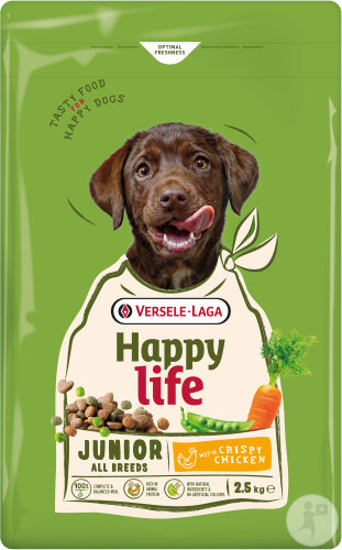 Happy Life Junior Welpen Alle Rassen Mit Huhn 2,5kg