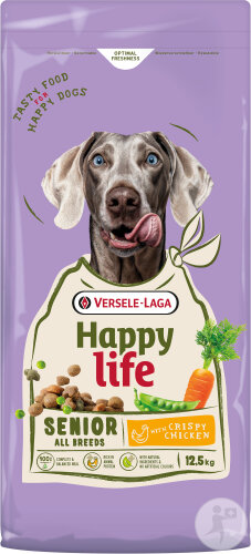 Happy Life Senior Hunde Alle Rassen Mit Huhn 12,5kg