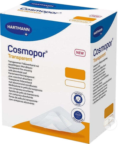 Hartmann Cosmopor Transparent Verband Mit Saugkissen 10x20cm 5 Stück