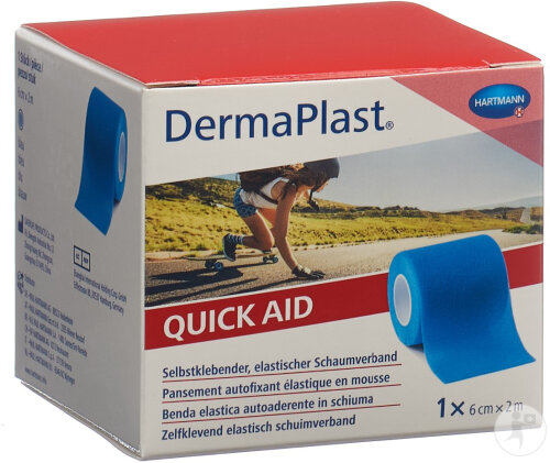 Hartmann Dermaplast Quick Aid Blue 6cm x 2m 1 Rolle (5500100)