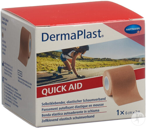 Hartmann DermaPlast Quick Aid Nude 6cm x 2m 1 Rolle (5500110)