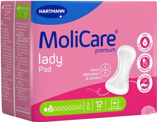 Hartmann Molicare Premium Lady Pad 2 Tropfen 12 Stück
