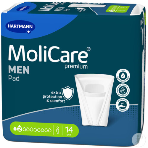Hartmann MoliCare Premium Men Pad 2 Tropfen 14 Stück