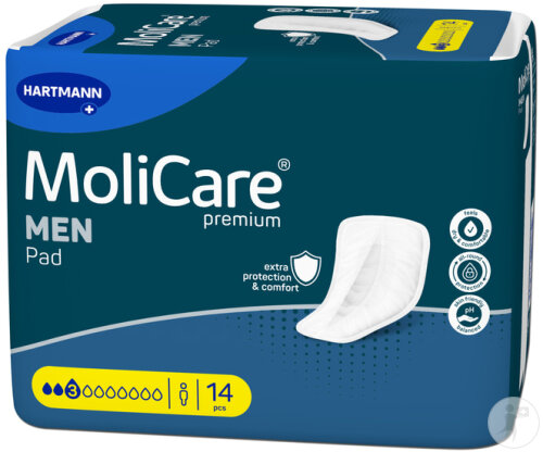 Hartmann MoliCare Premium Men Pad 3 Tropfen 14 Stück