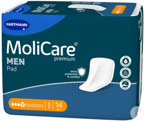 Hartmann MoliCare Premium Men Pad 4 Tropfen 14 Stück