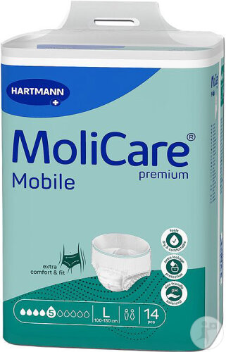 Hartmann MoliCare Premium Mobile 5 Tropfen Größe L 14 Stück