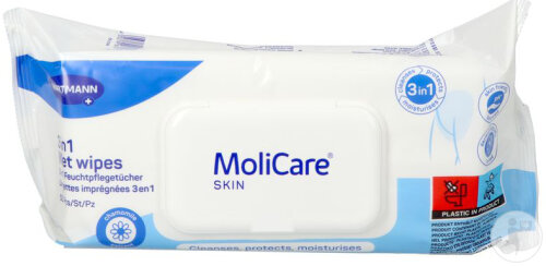 Hartmann MoliCare Skin 3-in-1 Feuchtpflegetücher 50 Stück