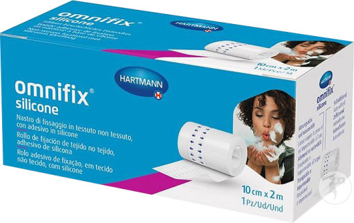 Hartmann Omnifix Silicone Fixiervlies 10cm x 2m Stück 1