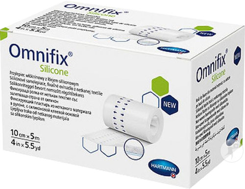 Hartmann Omnifix Silicone Fixiervlies 10cm x 5m Stück 1