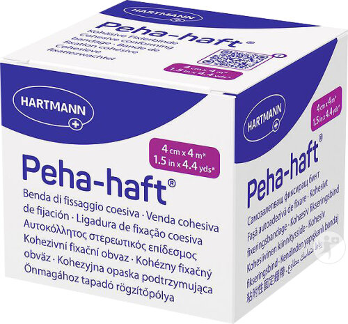 Hartmann Peha-Haft Kohäsive Fixierbinde 4cm x 4m Gedehnt 1 Stück