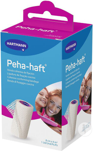 Hartmann Peha-Haft Selfcare Kohäsive Fixierbinde 8cm x 4m 1 Stück