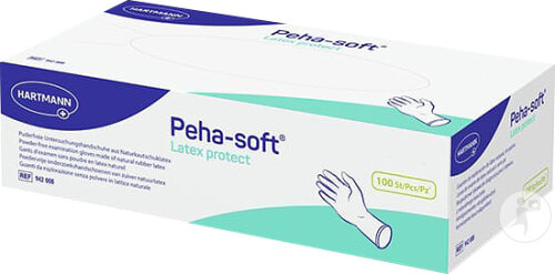Hartmann Peha-Soft Latex Protect Untersuchungshandschuhe XS 100 Stück