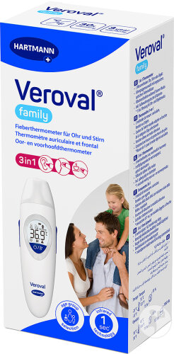 Hartmann Veroval Family Infrarot Ohr- Und Stirnthermometer 1 Stück