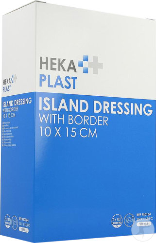 Hekaplast Rand Inselpflaster Steril 10x15cm 25 Stück 