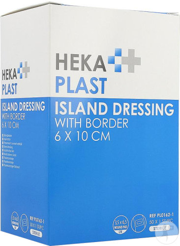 Hekaplast Rand Inselpflaster Steril 6x10cm 25 Stück 