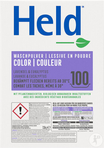 Held Color Waschpulver Lavendel Und Eukalyptus 7,5kg