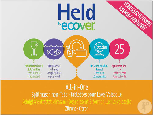 Held All In One Spülmaschinen-Tabs Zitrone 500g