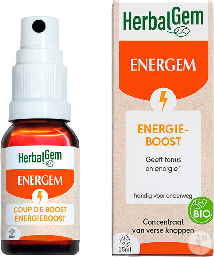 Herbalgem Energem Energieschub Nahrungsergänzungsmittel Bio Spray 15ml