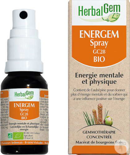Herbalgem Geistige Und Körperliche Energie Komplex Energem GC28 Bio Spray 15ml