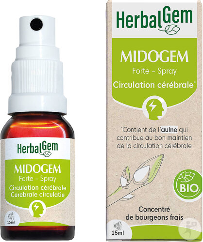 Herbalgem Komplex Gehirnkreislauf Midogem Komfort GC24 Bio Spray 15ml